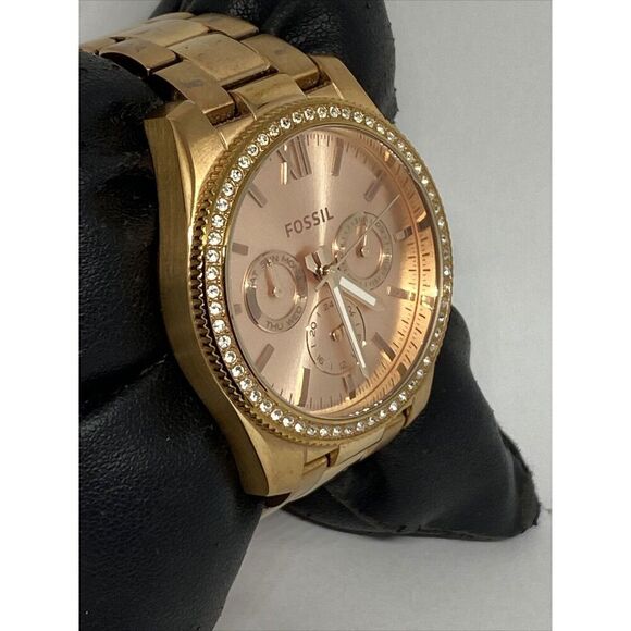 Fossil ES4315 Women's Stainless Steel Analog Rose Gold Dial Quartz Watch WO637 - Picture 5 of 12